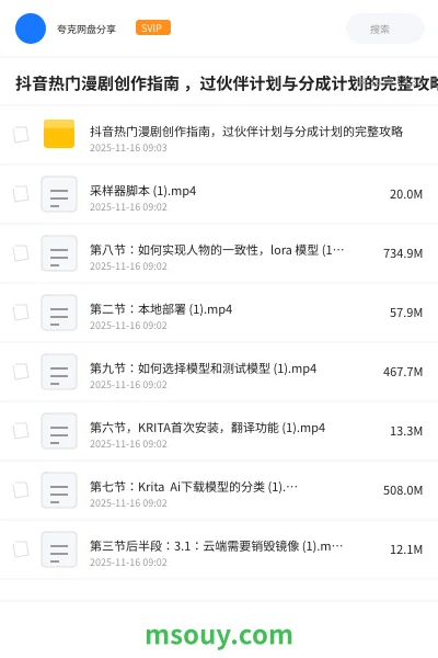 《抖音热门漫剧创作指南 ,过伙伴计划与分成计划的完整攻略》AIGC学习资源封面