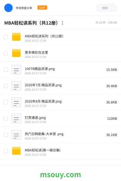 《MBA轻松读系列(共12册):》书刊学习资源封面