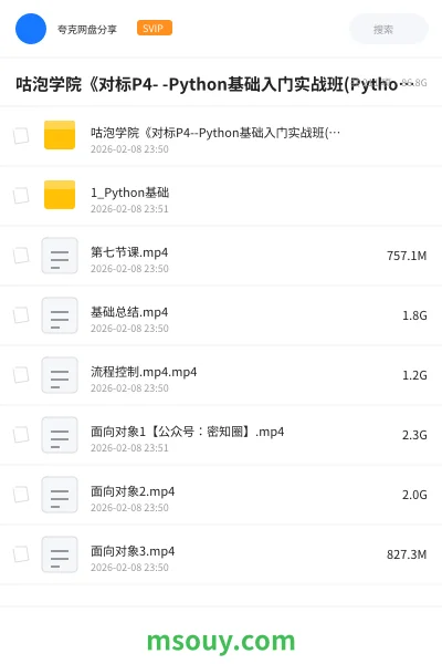 《咕泡学院《对标P4- -Python基础入门实战班(Python基础+高级)》》教程学习资源封面
