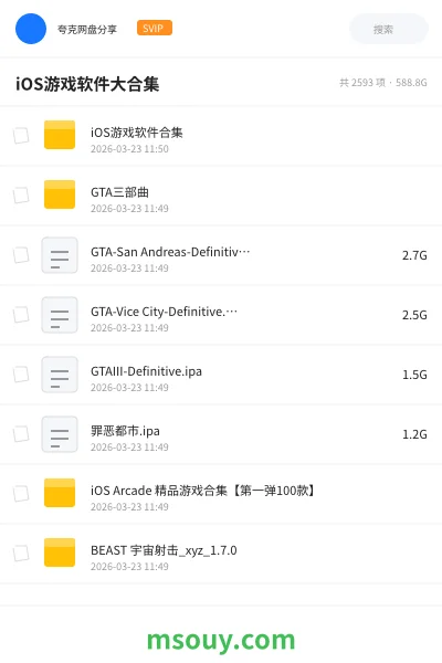 《iOS游戏软件大合集》游戏学习资源封面