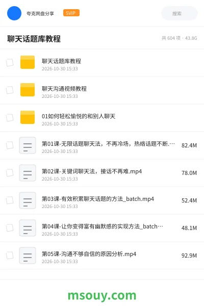 《🤵聊天话题库教程》教程学习资源封面