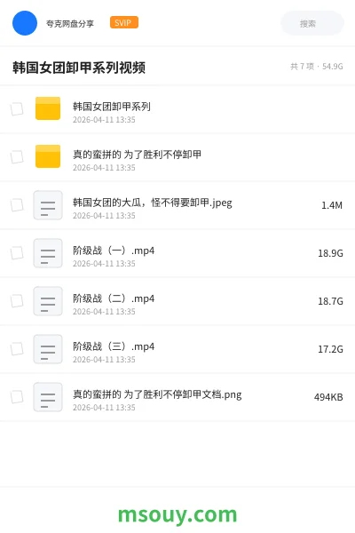 《韩国女团卸甲系列视频》其他学习资源封面