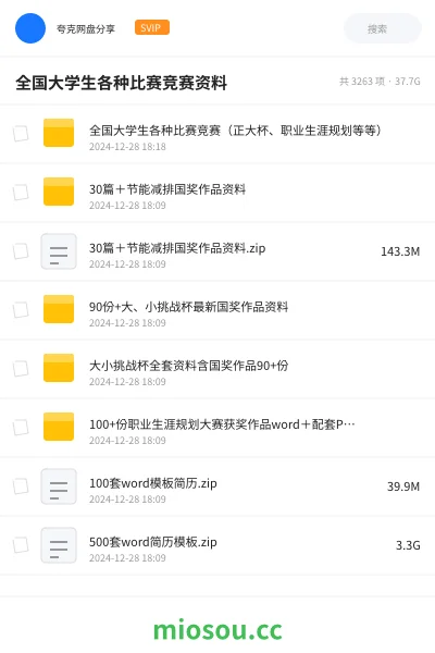 《全国大学生各种比赛竞赛(正大杯、职业生涯规划等等)》教程网盘|学习资源网盘