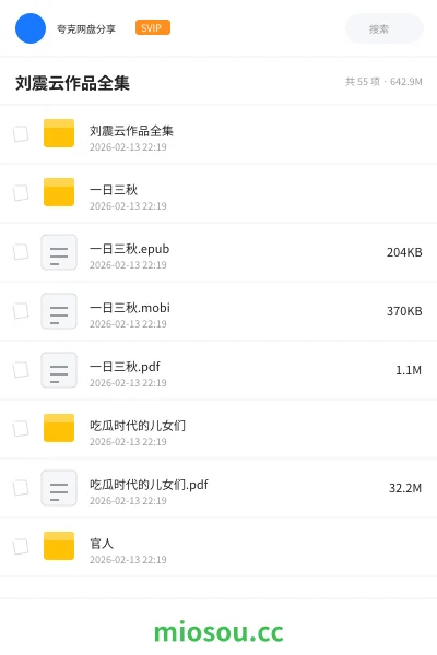 《刘震云作品全集》书籍网盘｜学习资源网盘