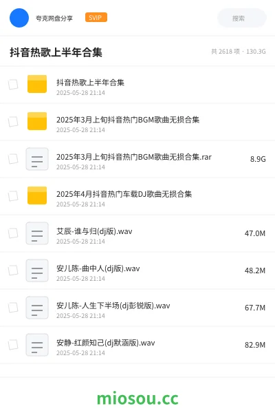 《抖音热歌上半年合集》音乐网盘｜学习资源网盘