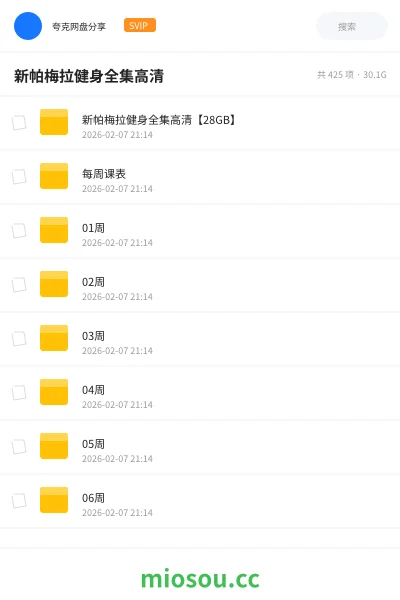 《新帕梅拉健身全集高清【28GB】》教程网盘｜学习资源网盘