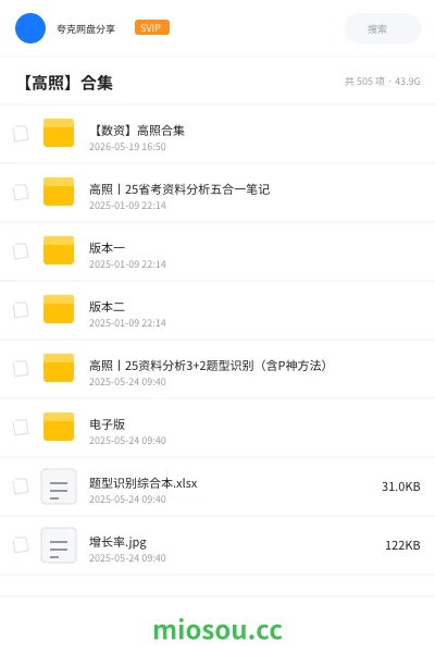 《【数资】高照合集》公考学习资源封面