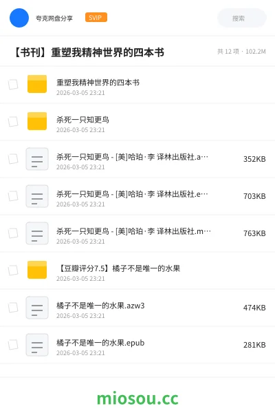 《重塑我精神世界的四本书》书刊网盘|学习资源网盘