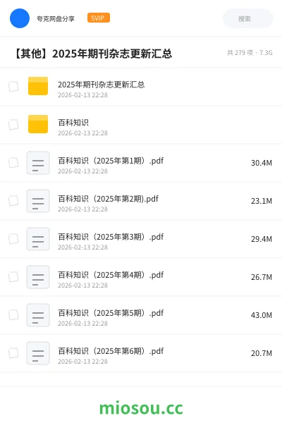 《2025年期刊杂志更新汇总》杂志学习资源封面