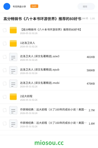 《📖高分畅销书《八十本书环游世界》推荐的80好书》书籍学习资源封面