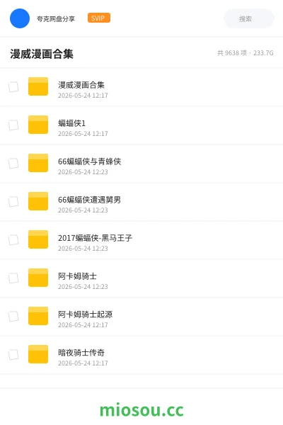 《漫威漫画合集》漫画网盘｜学习资源网盘