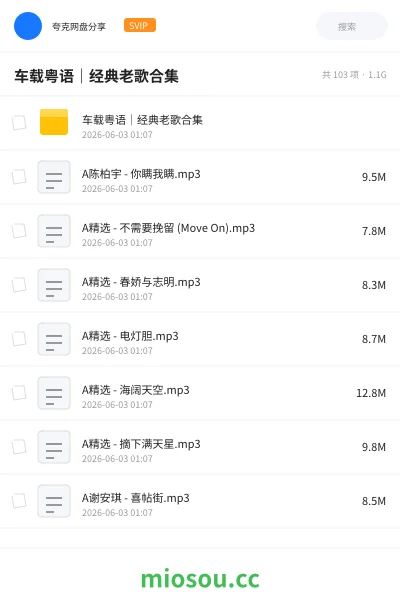 《🎶车载粤语|经典老歌合集》音乐学习资源封面