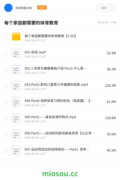 《每个家庭都需要的体育教育》教程学习资源封面