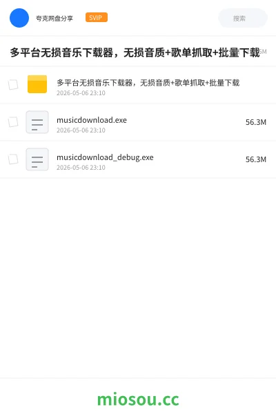 《多平台无损音乐下载器,无损音质+歌单抓取+批量下载》音乐网盘|学习资源网盘