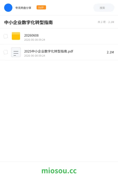 《中小企业数字化转型指南》书刊网盘|学习资源网盘