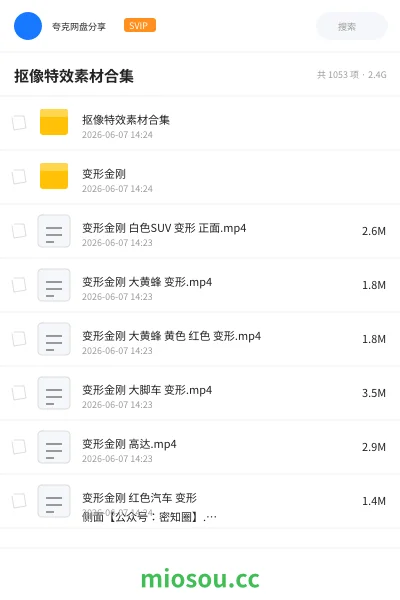 《抠像特效素材合集》影视网盘|学习资源网盘