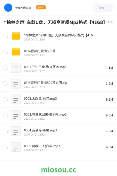 《“柏林之声”车载U盘,无损高音质Mp3格式【41GB】》音乐网盘|学习资源网盘