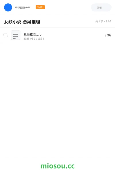 《女频小说-悬疑推理》小说网盘｜学习资源网盘