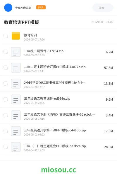 《教育培训PPT模板》教程网盘｜学习资源网盘