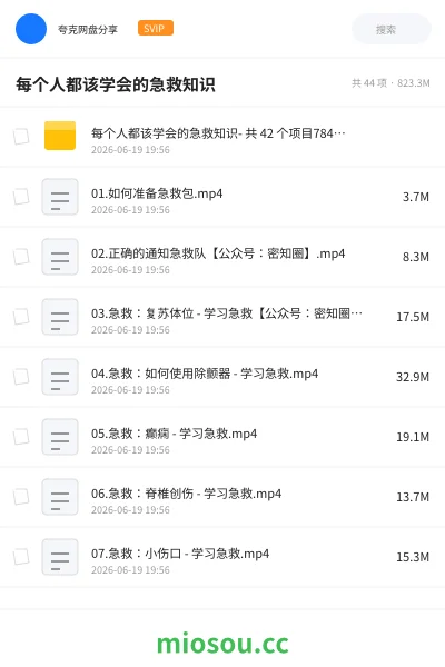 《每个人都该学会的急救知识》医学网盘|学习资源网盘