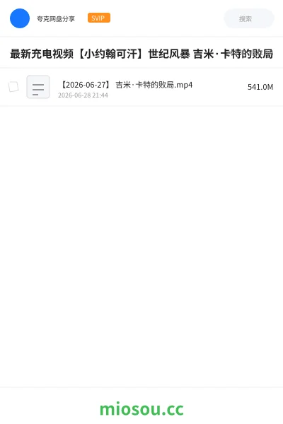 《最新充电视频【小约翰可汗】世纪风暴 吉米·卡特的败局》纪录片网盘｜学习资源网盘