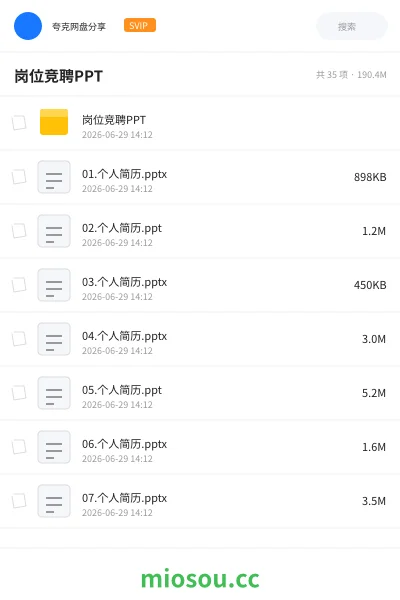 《岗位竞聘PPT》教程学习资源封面