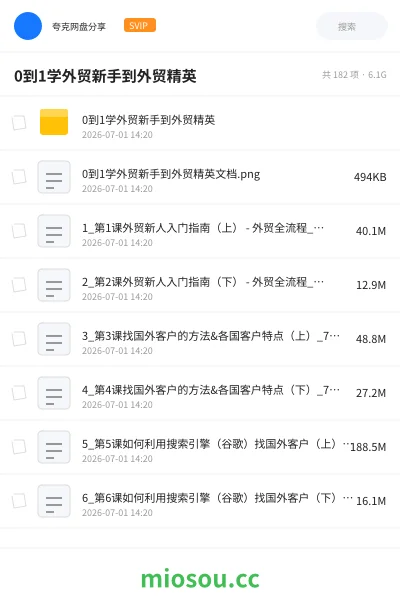 《0到1学外贸新手到外贸精英》教程网盘|学习资源网盘