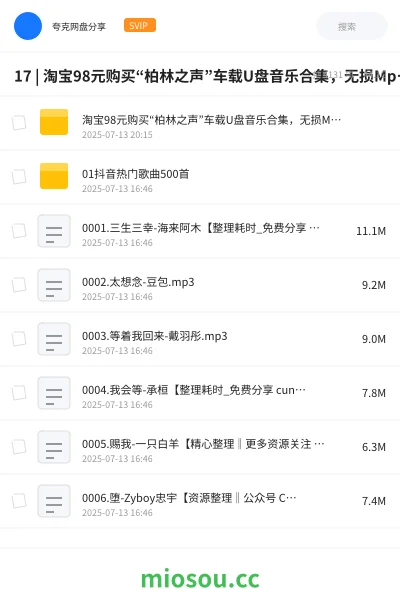 《17 | 淘宝98元购买“柏林之声”车载U盘音乐合集,无损Mp3格式 |》音乐学习资源封面