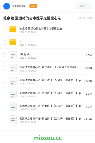 《陈余粮 圆运动的古中医学之婴童心法》医学学习资源封面