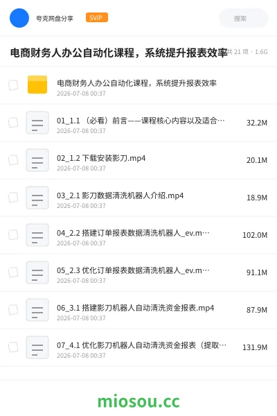 《📰电商财务人办公自动化课程,系统提升报表效率》人工智能学习资源封面