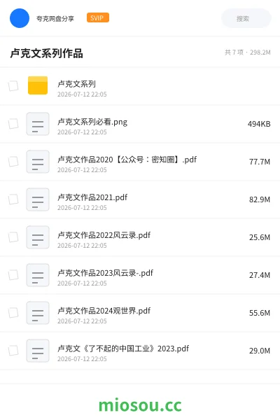《卢克文系列作品》书刊网盘|学习资源网盘