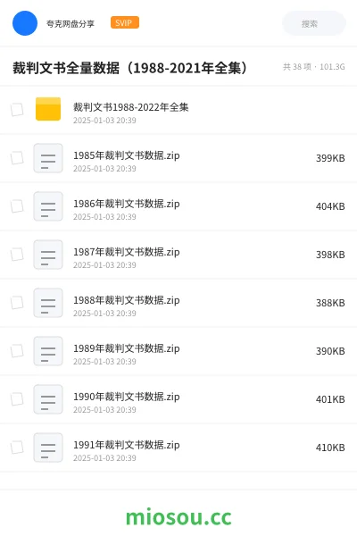 《裁判文书数据全集(1985-2021年)》论文学习资源封面